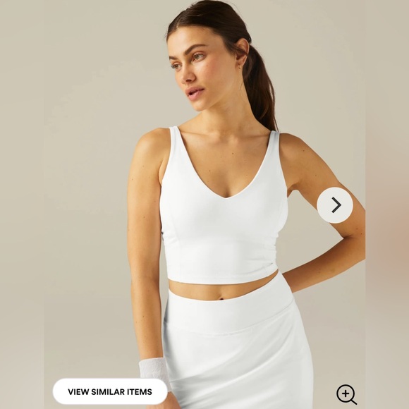 NWT Beyond Yoga Spacedye Always On Cropped Tank in Cloud White Size Small - Picture 2 of 8